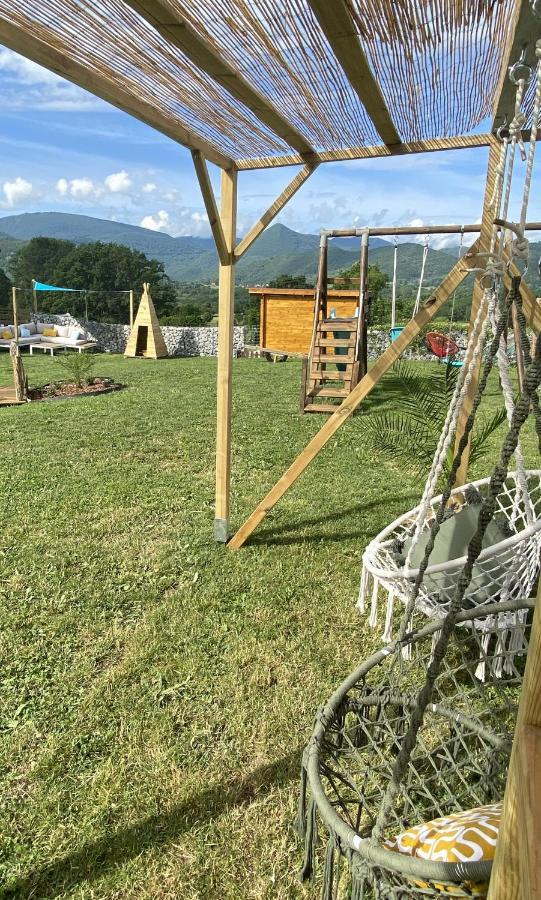 Villa Jacuzzi, Terrain De Petanque Et Aire De Jeux Vue Sur Les Pyrenees Seilhan Zewnętrze zdjęcie