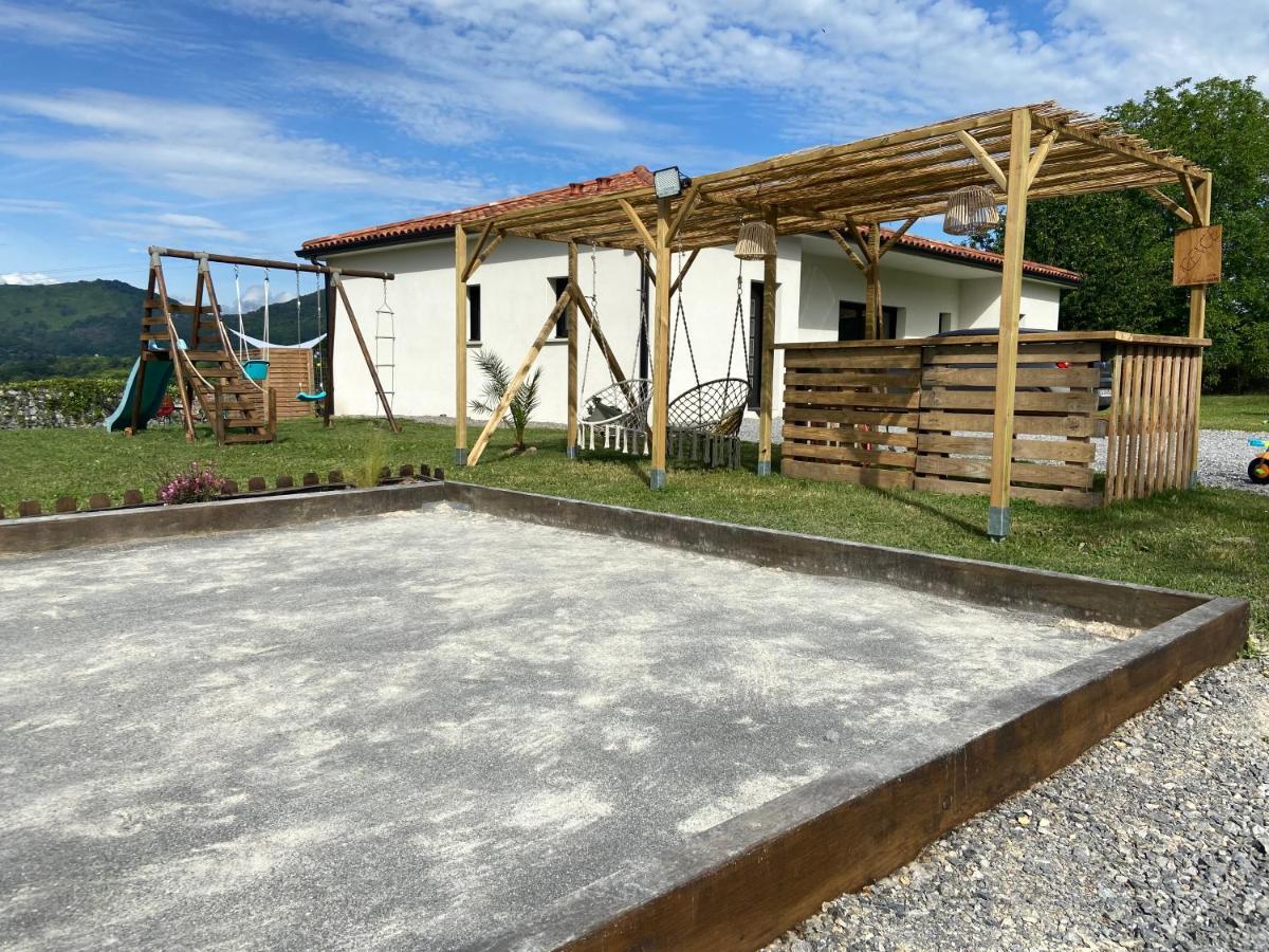 Villa Jacuzzi, Terrain De Petanque Et Aire De Jeux Vue Sur Les Pyrenees Seilhan Zewnętrze zdjęcie
